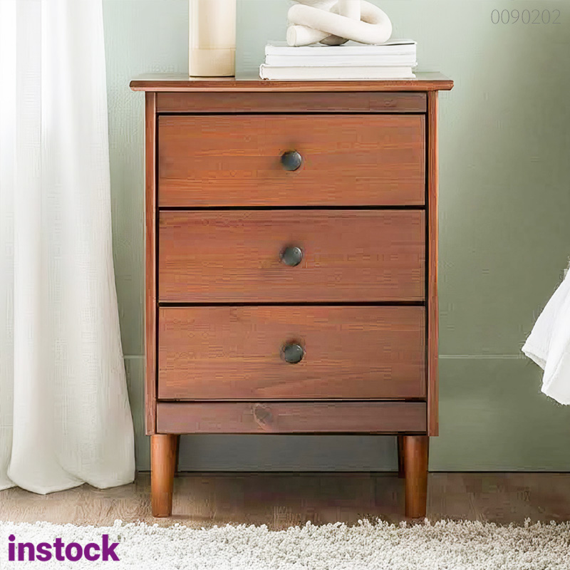 Tủ đầu giường gỗ thông Rifa