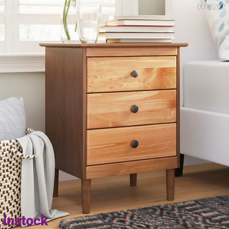 Tủ đầu giường gỗ thông Rifa