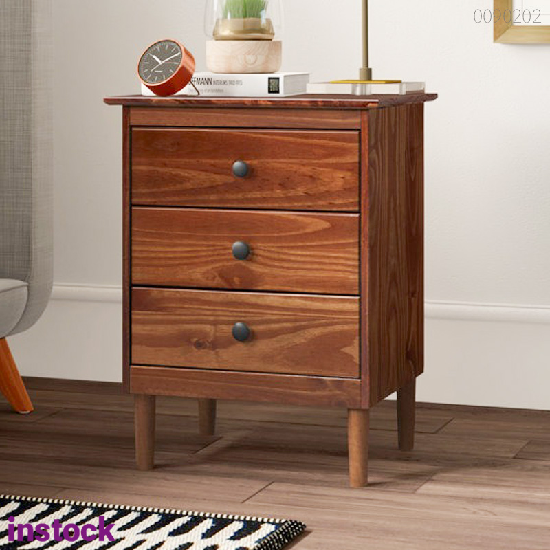 Tủ đầu giường gỗ thông Rifa