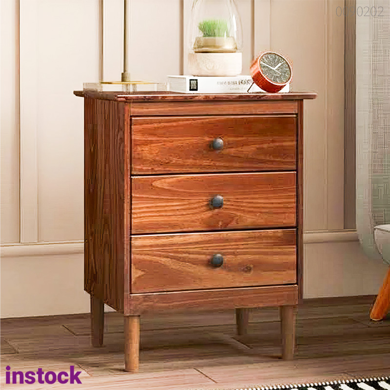 Tủ đầu giường gỗ thông Rifa