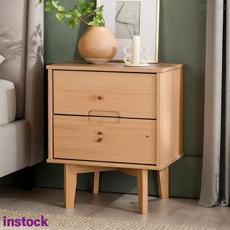 Tủ đầu giường gỗ thông Ubai