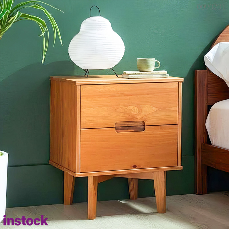 Tủ đầu giường gỗ thông Ubai