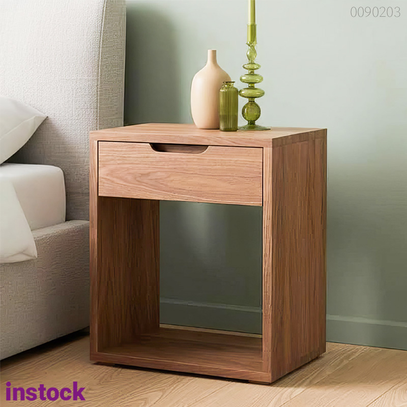 Tủ đầu giường gỗ thông Vander