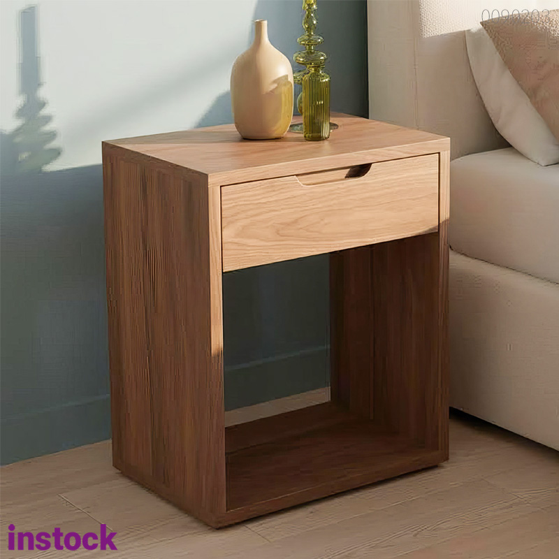 Tủ đầu giường gỗ thông Vander