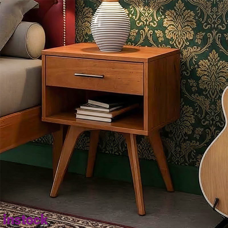 Tủ đầu giường gỗ tràm Calix