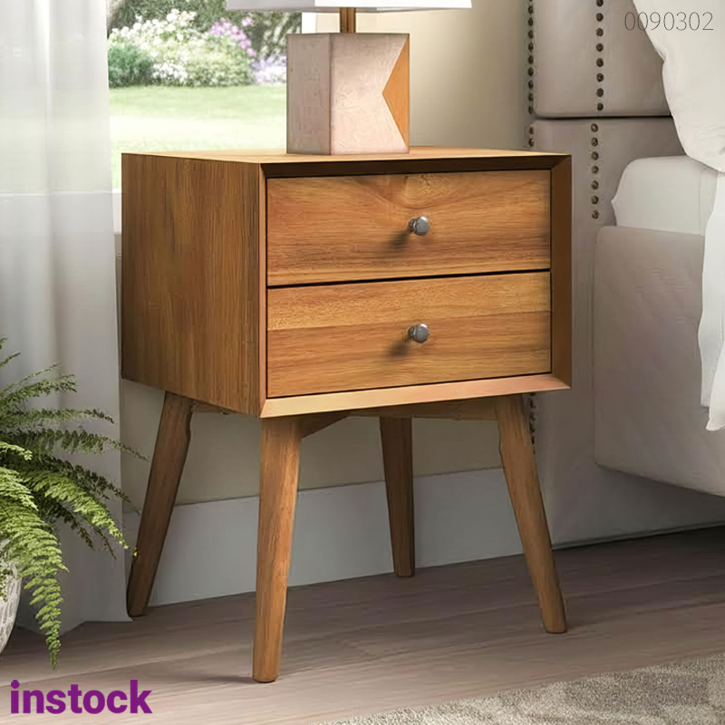 Tủ đầu giường gỗ tràm Cana