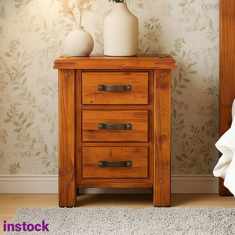 Tủ đầu giường gỗ tràm Giro