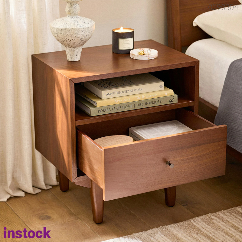 Tủ đầu giường gỗ tràm Rino