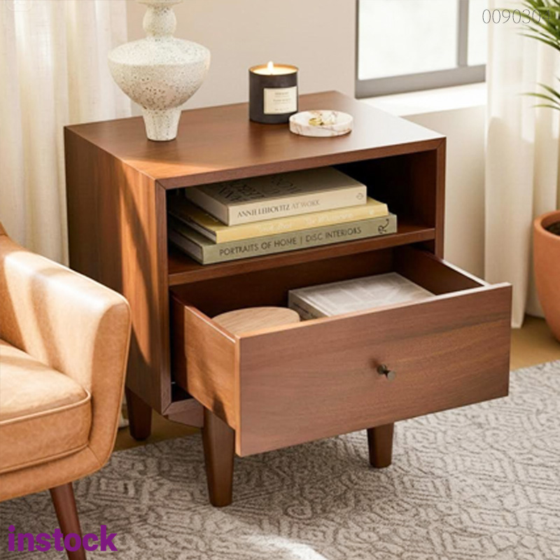 Tủ đầu giường gỗ tràm Rino