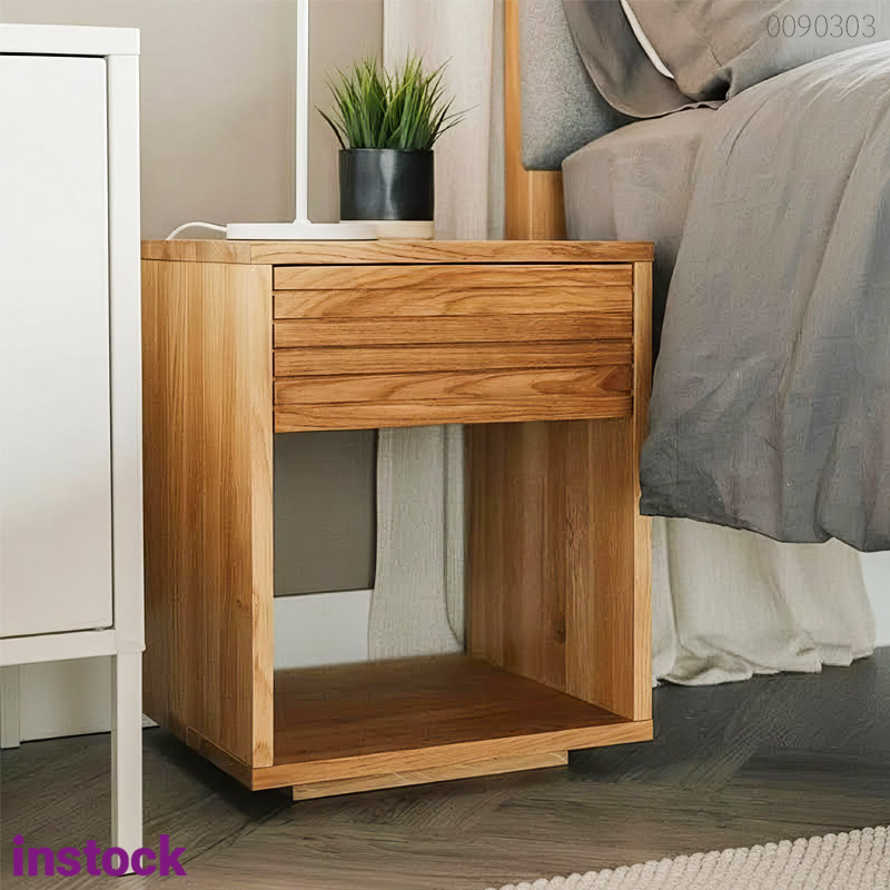 Tủ đầu giường gỗ tràm Zela