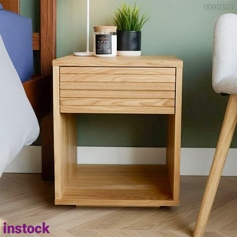 Tủ đầu giường gỗ tràm Zela