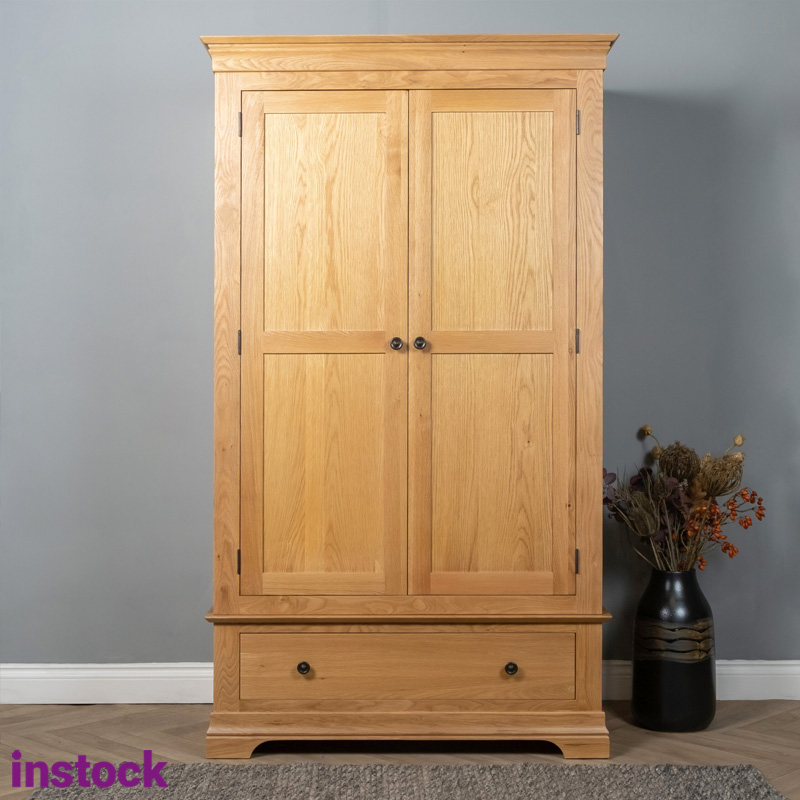 Tủ quần áo gỗ sồi Anna