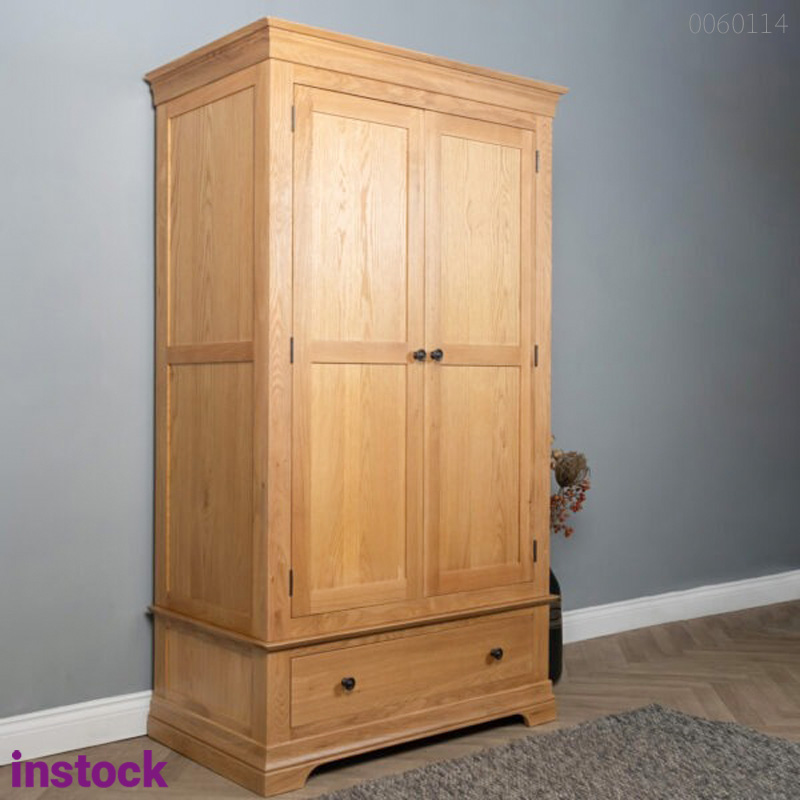 Tủ quần áo gỗ sồi Anna