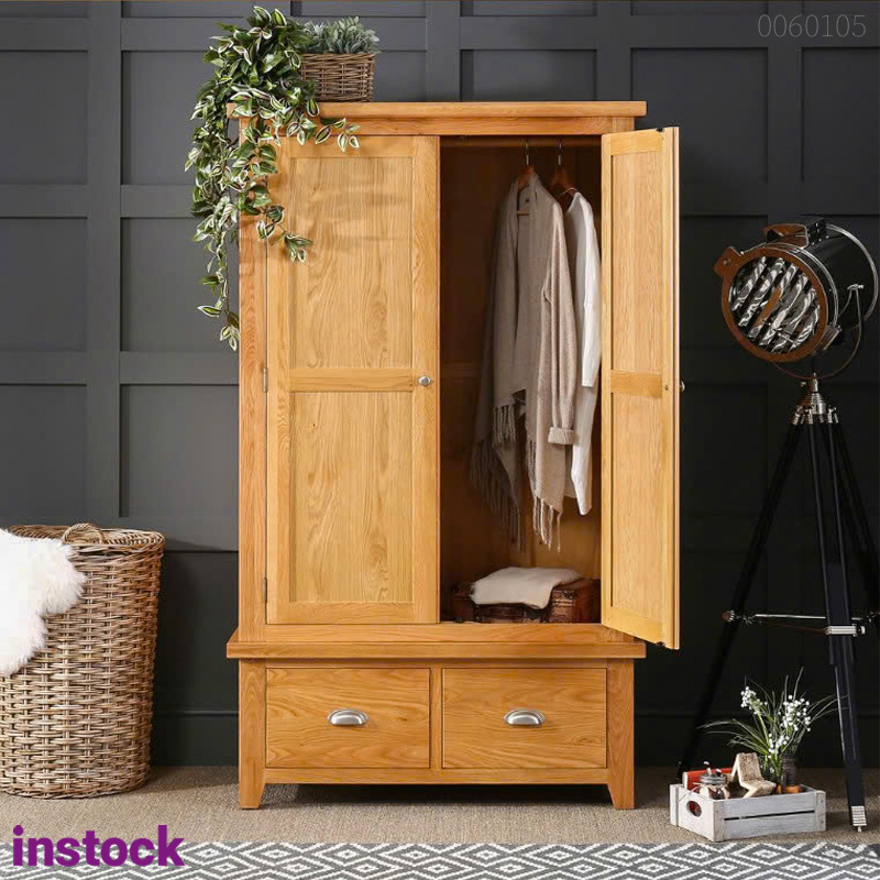 Tủ quần áo gỗ sồi Bari