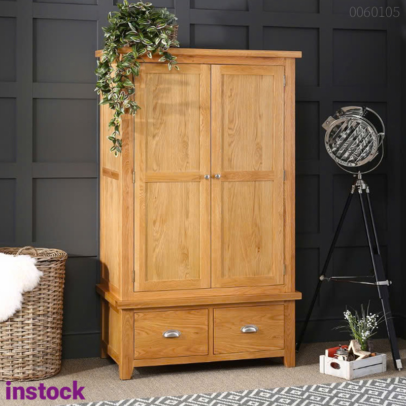 Tủ quần áo gỗ sồi Bari