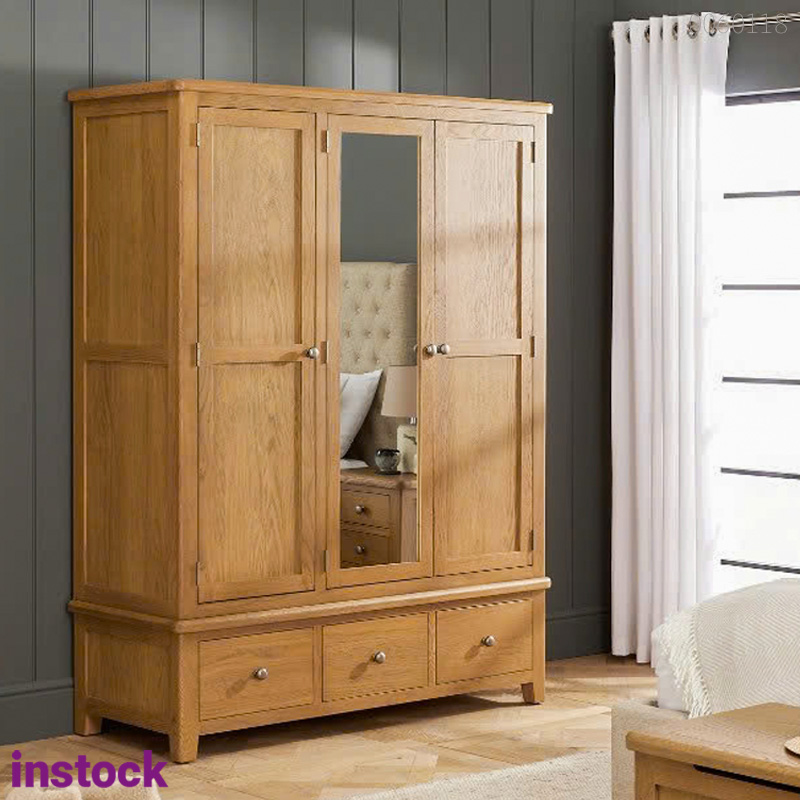 Tủ quần áo gỗ sồi Dora