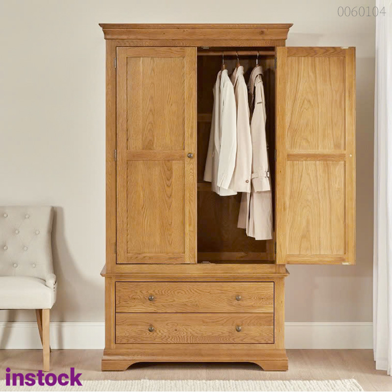Tủ quần áo gỗ sồi Haru