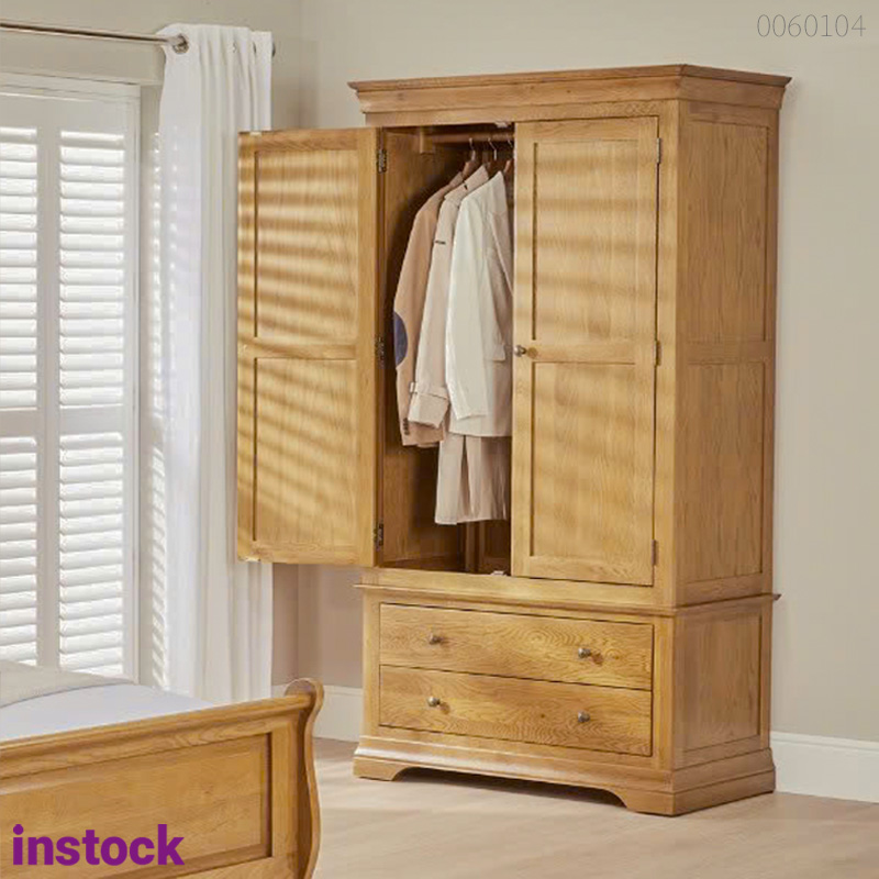 Tủ quần áo gỗ sồi Haru