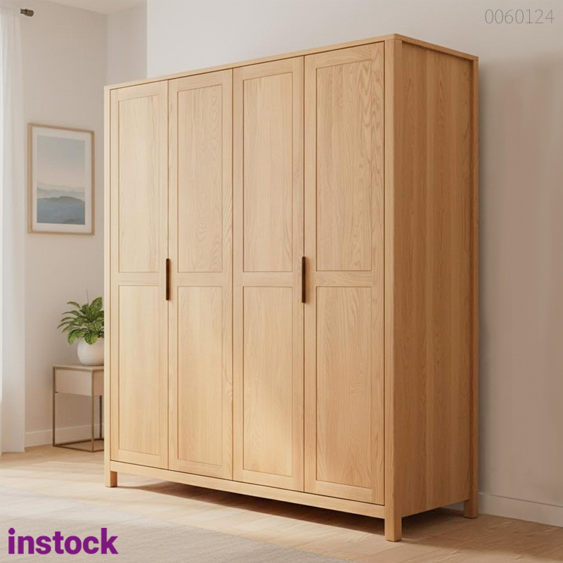 Tủ quần áo gỗ sồi Indi 