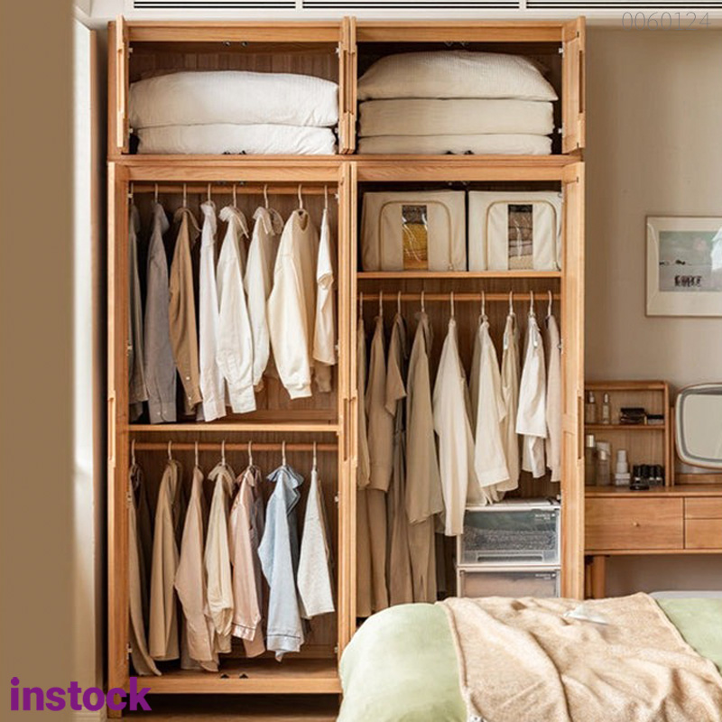 Tủ quần áo gỗ sồi Indi 