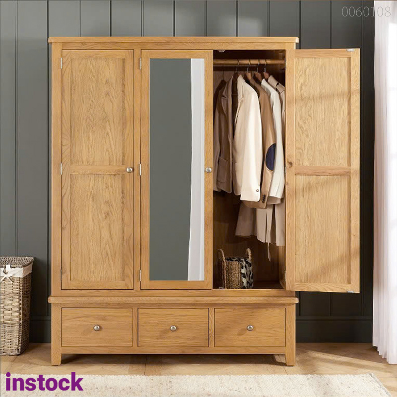 Tủ quần áo gỗ sồi Kentu