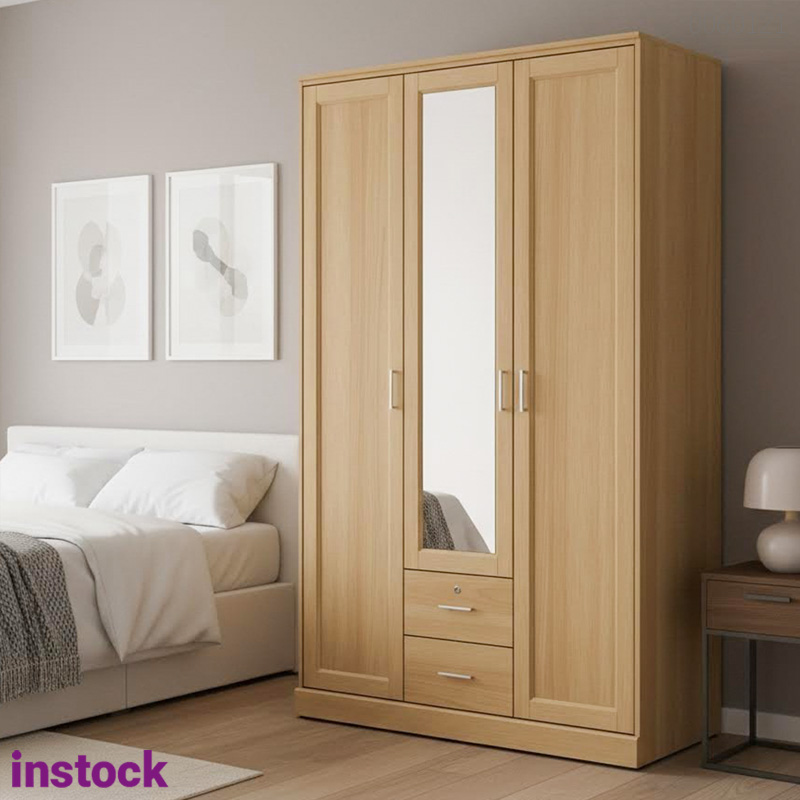 Tủ quần áo gỗ sồi Lisa