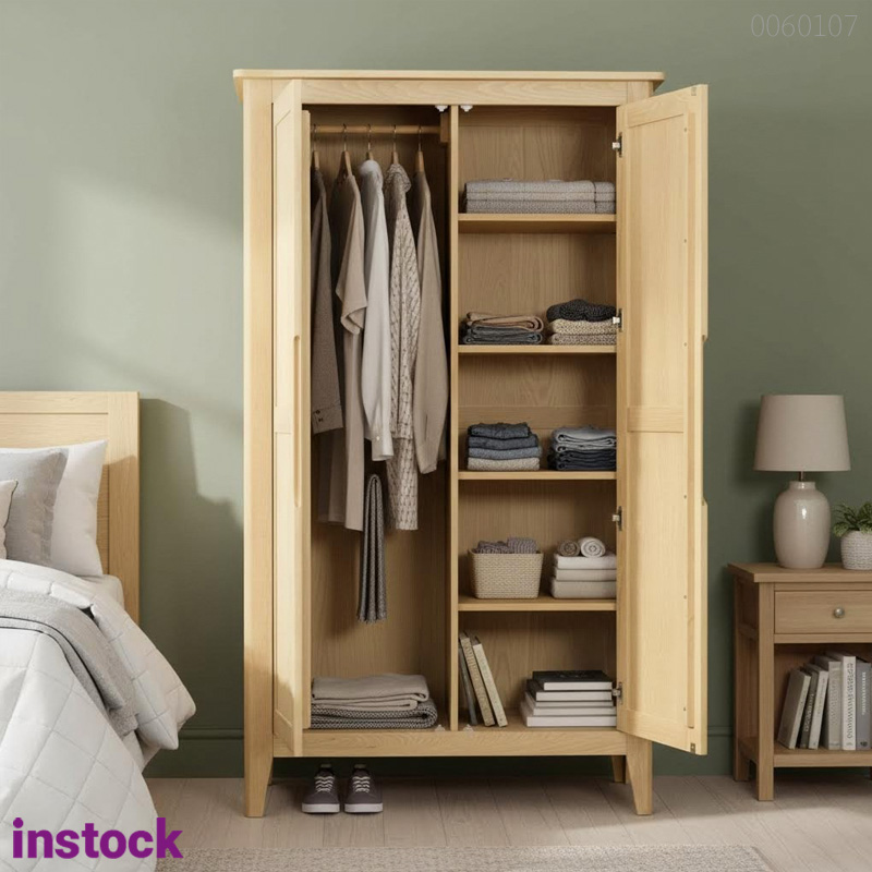 Tủ quần áo gỗ sồi Lita