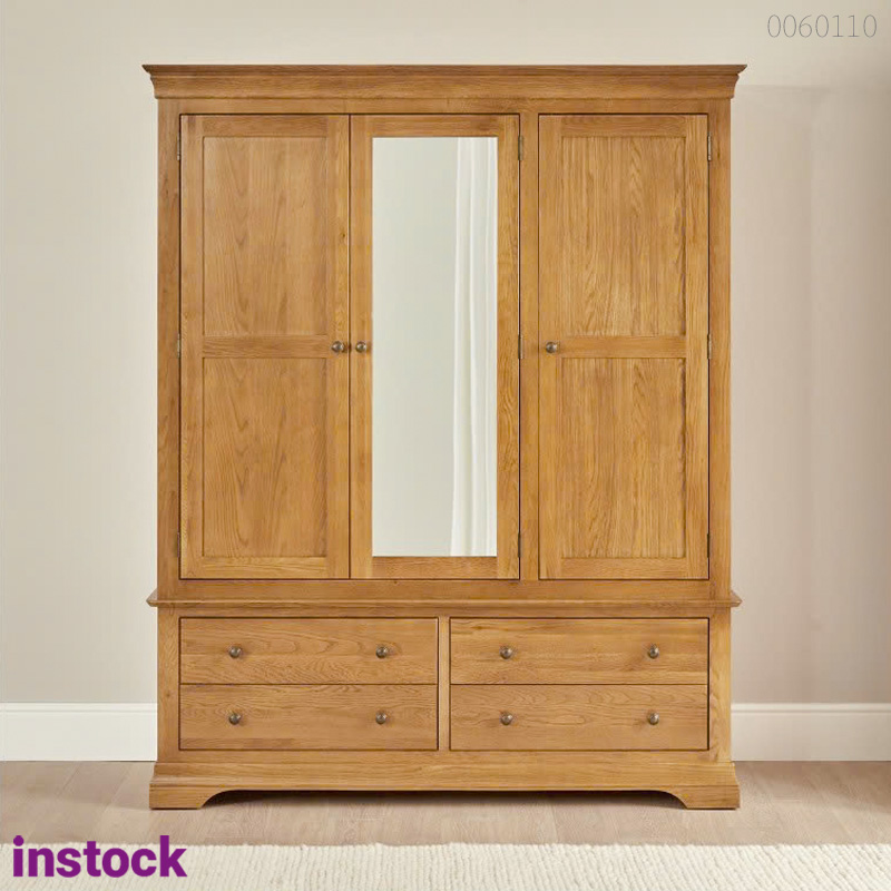 Tủ quần áo gỗ sồi Loza