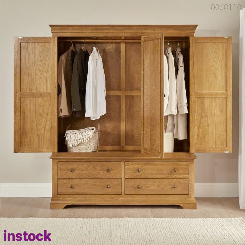 Tủ quần áo gỗ sồi Loza