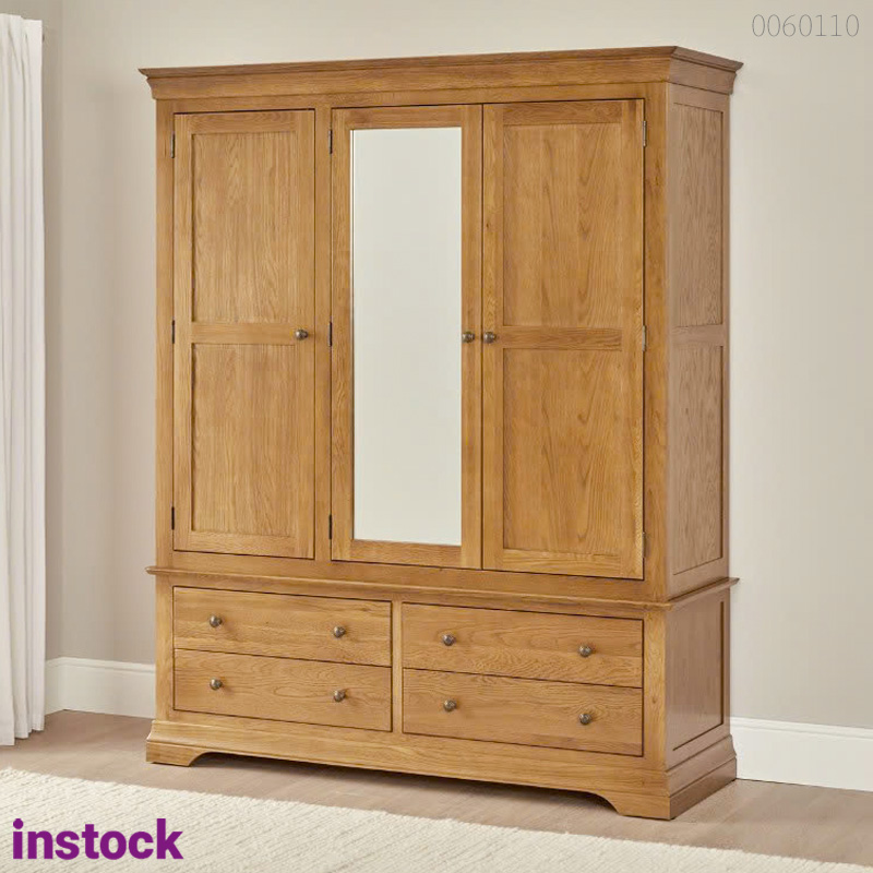 Tủ quần áo gỗ sồi Loza