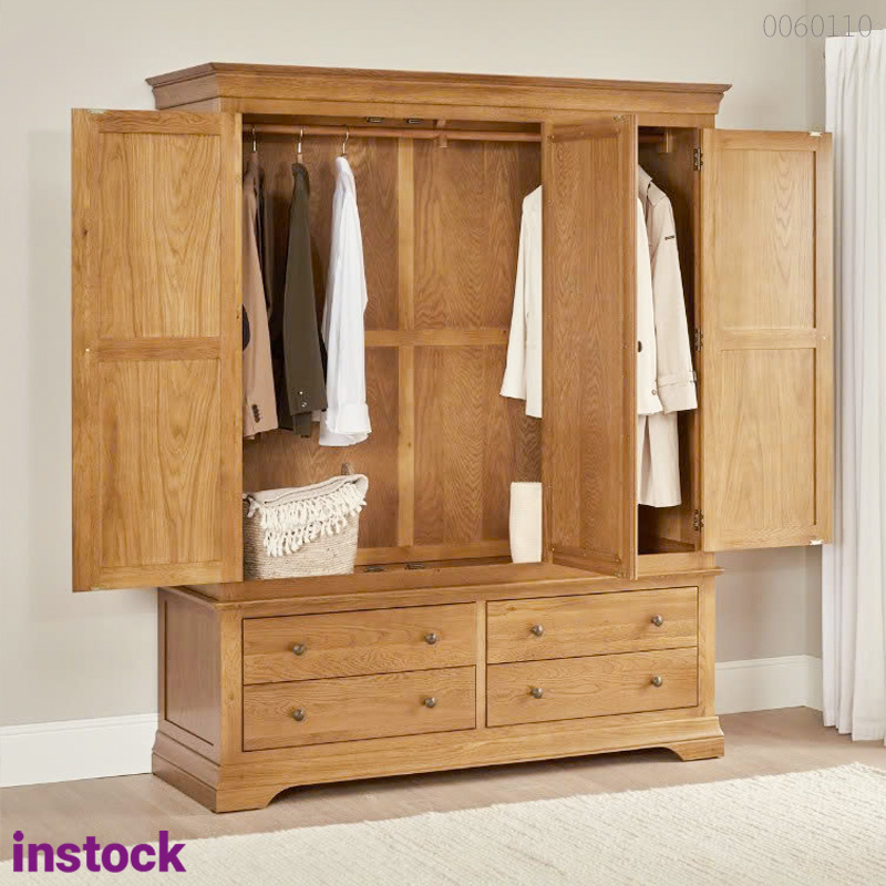 Tủ quần áo gỗ sồi Loza
