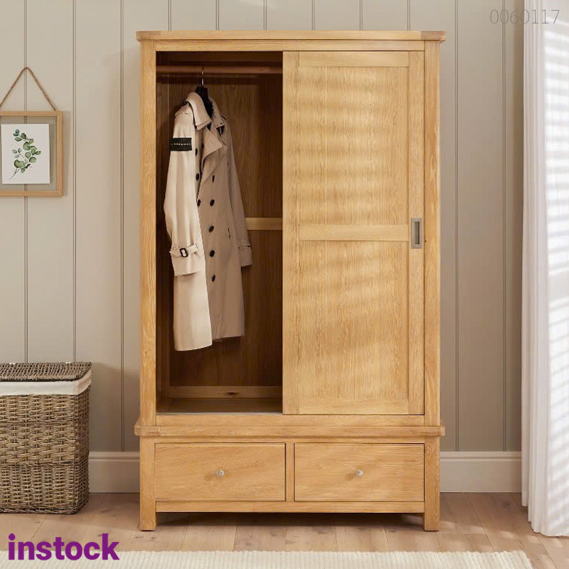 Tủ quần áo gỗ sồi Moca