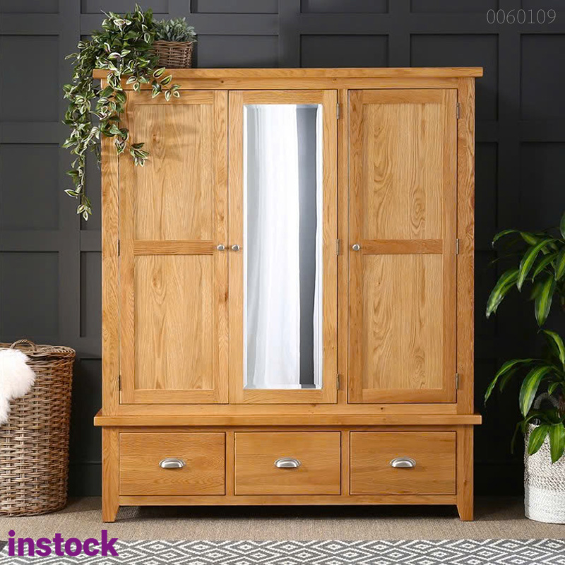 Tủ quần áo gỗ sồi Mori