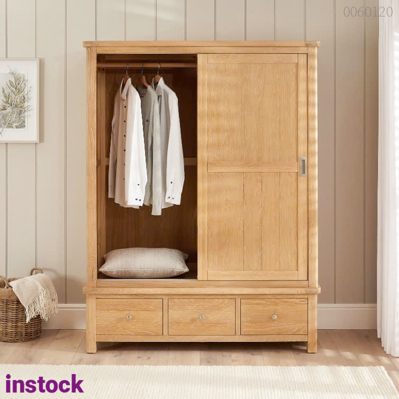 Tủ quần áo gỗ sồi Omi