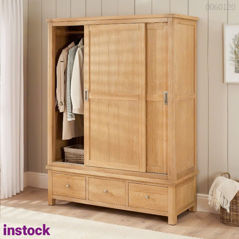 Tủ quần áo gỗ sồi Omi