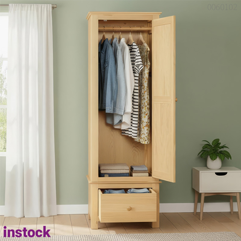 Tủ quần áo gỗ sồi Tami