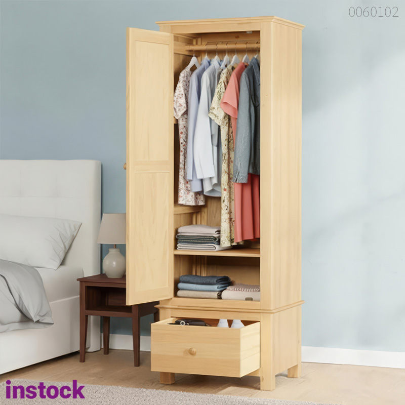 Tủ quần áo gỗ sồi Tami