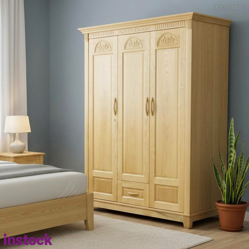 Tủ quần áo gỗ sồi Tini