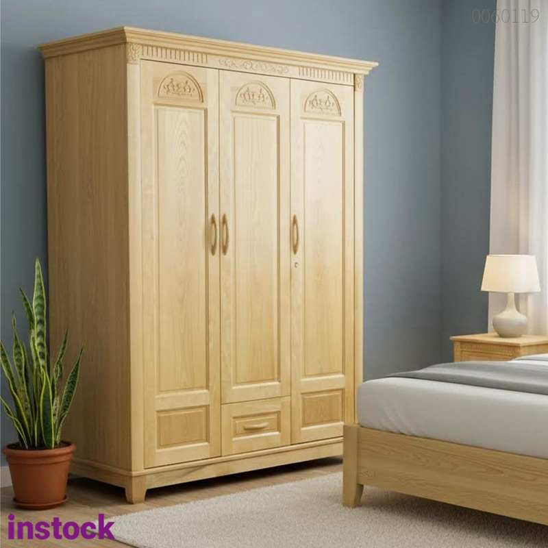 Tủ quần áo gỗ sồi Tini