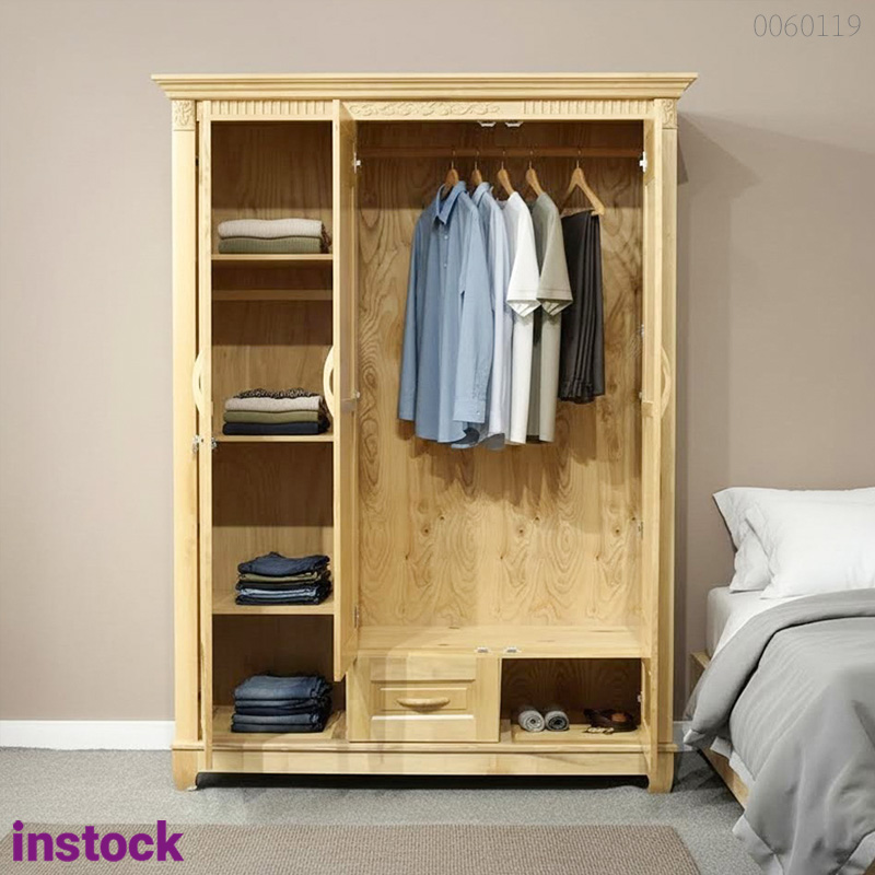 Tủ quần áo gỗ sồi Tini