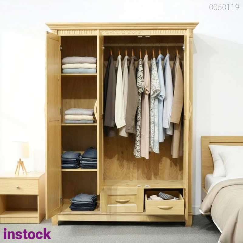 Tủ quần áo gỗ sồi Tini