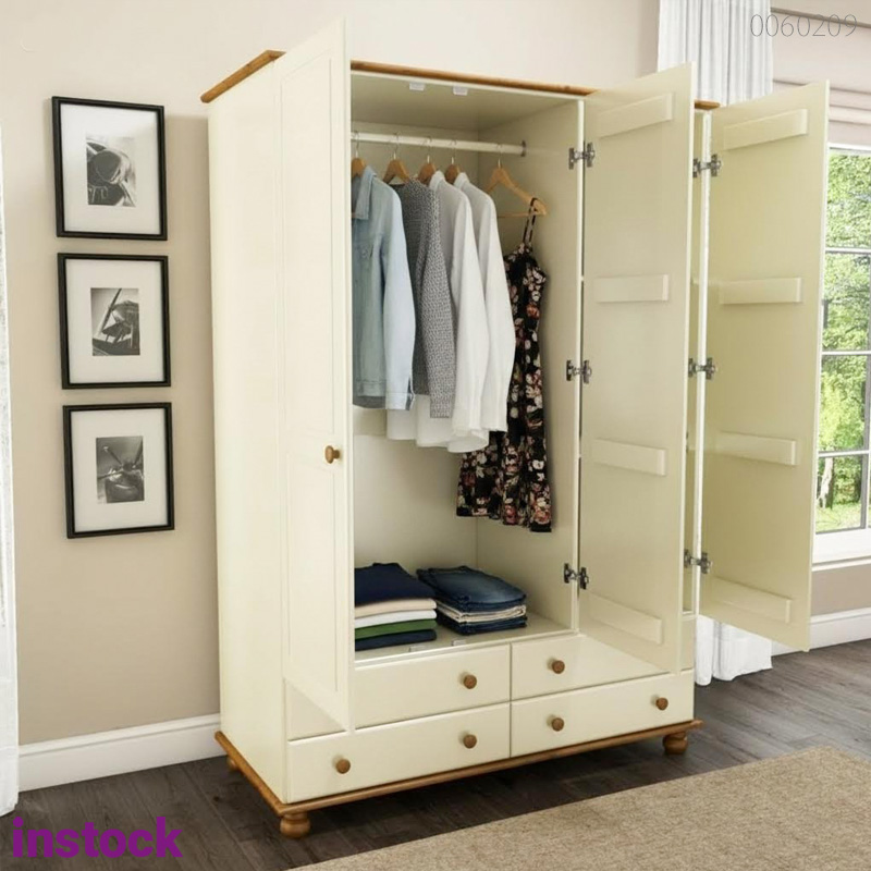 Tủ quần áo gỗ thông Fino