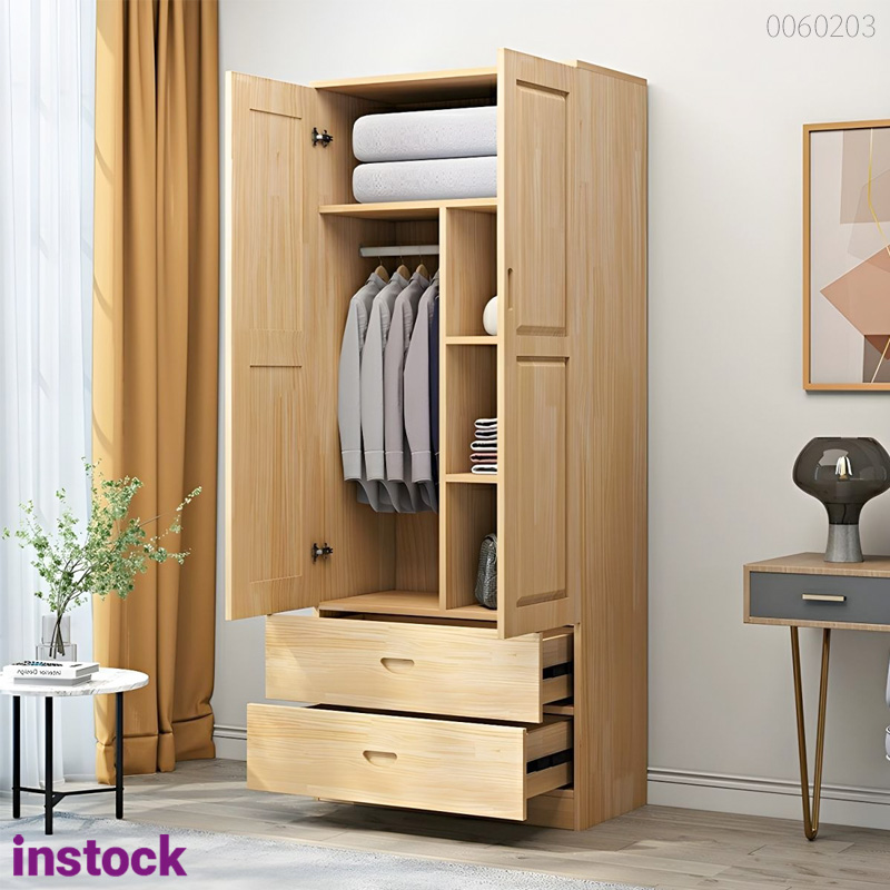 Tủ quần áo gỗ thông Gola 