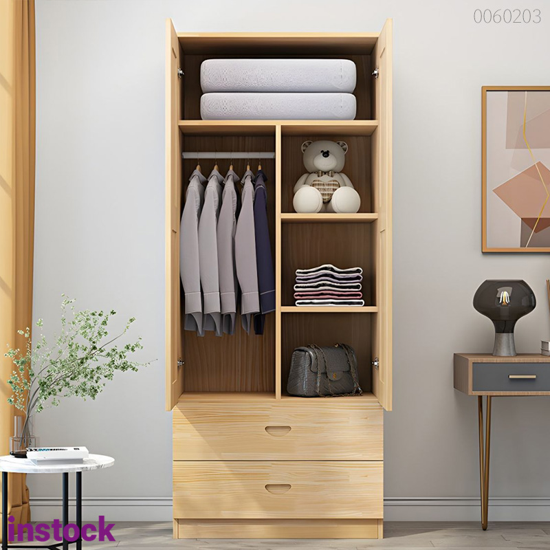 Tủ quần áo gỗ thông Gola 