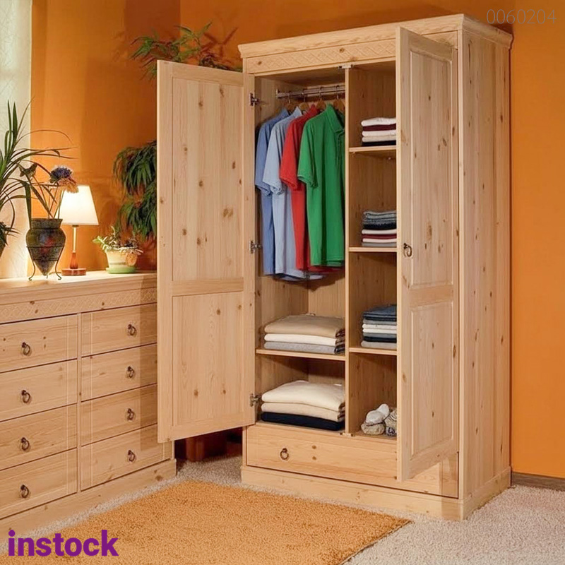 Tủ quần áo gỗ thông Meton