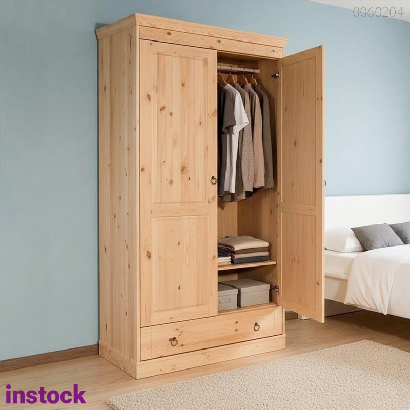Tủ quần áo gỗ thông Meton