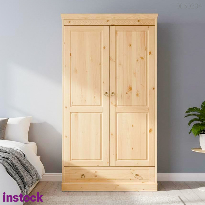 Tủ quần áo gỗ thông Meton