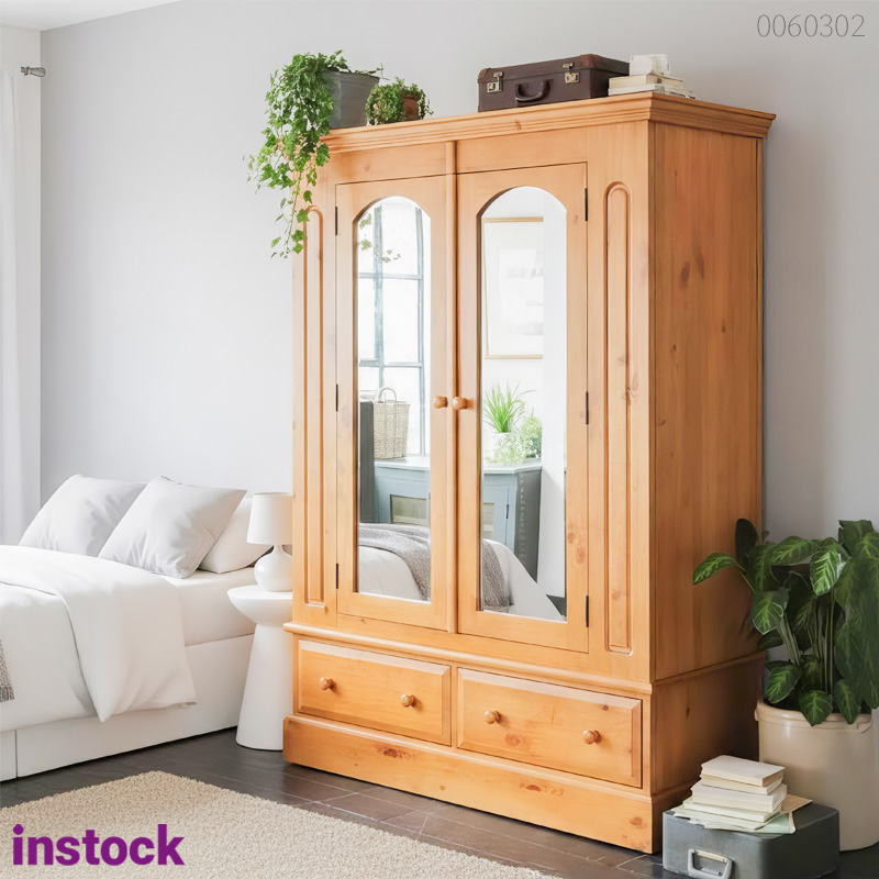 Tủ quần áo gỗ tràm Doris