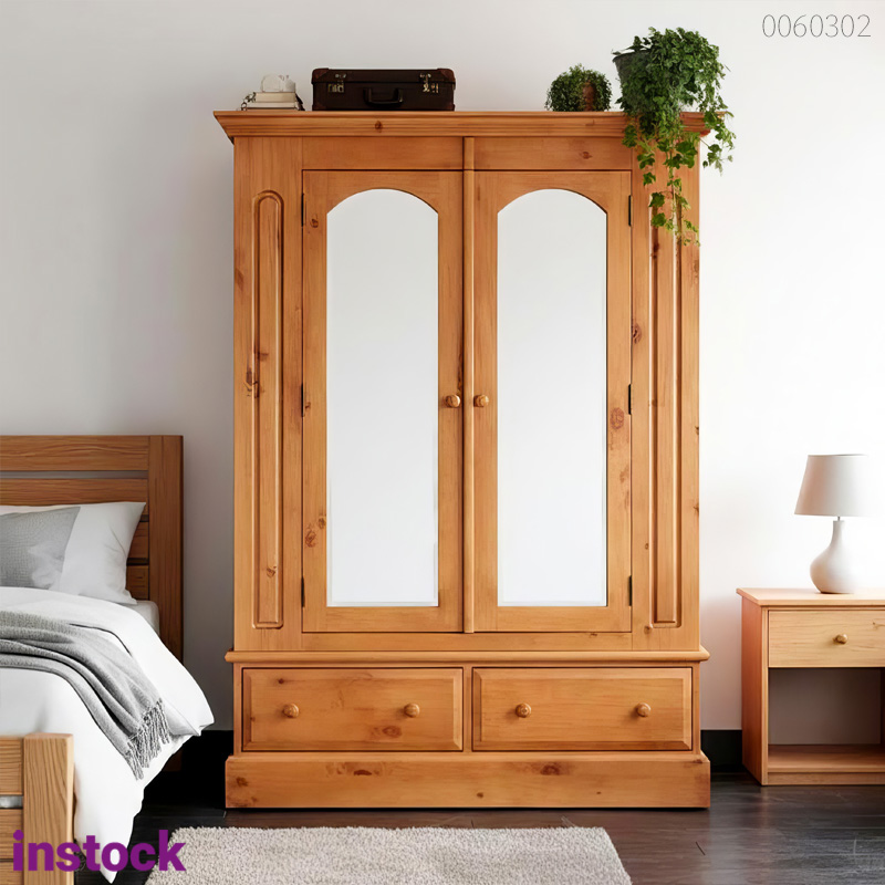 Tủ quần áo gỗ tràm Doris