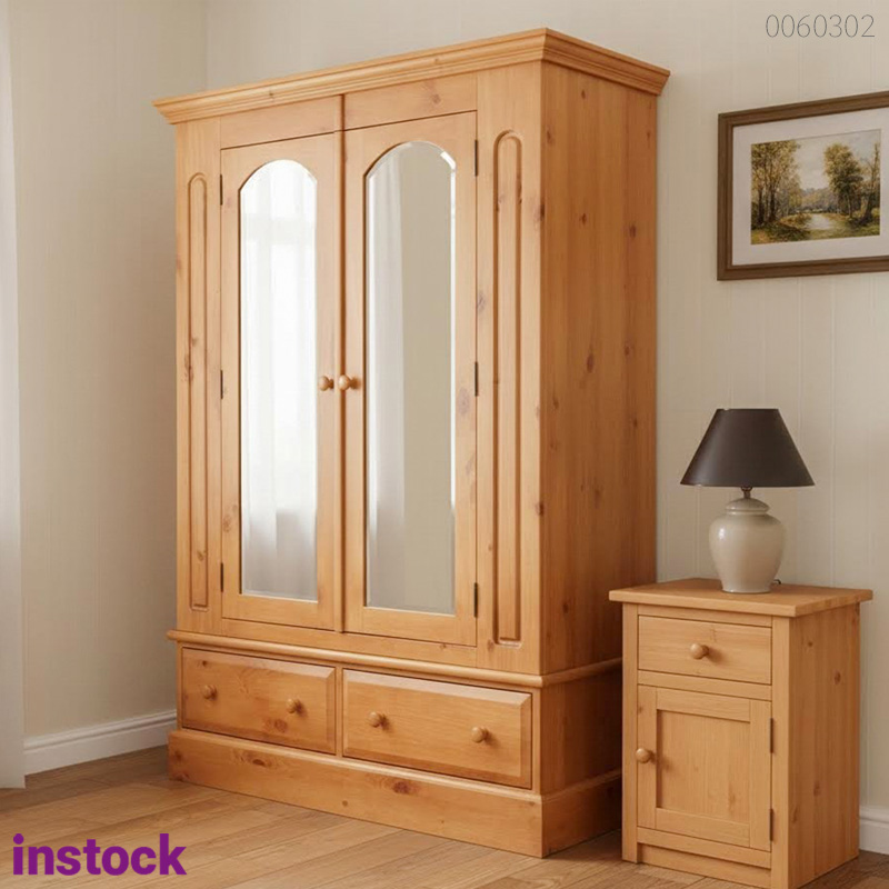 Tủ quần áo gỗ tràm Doris